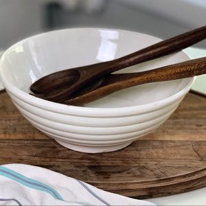 Vintage Himark white bowl cottagecor 12” diameter